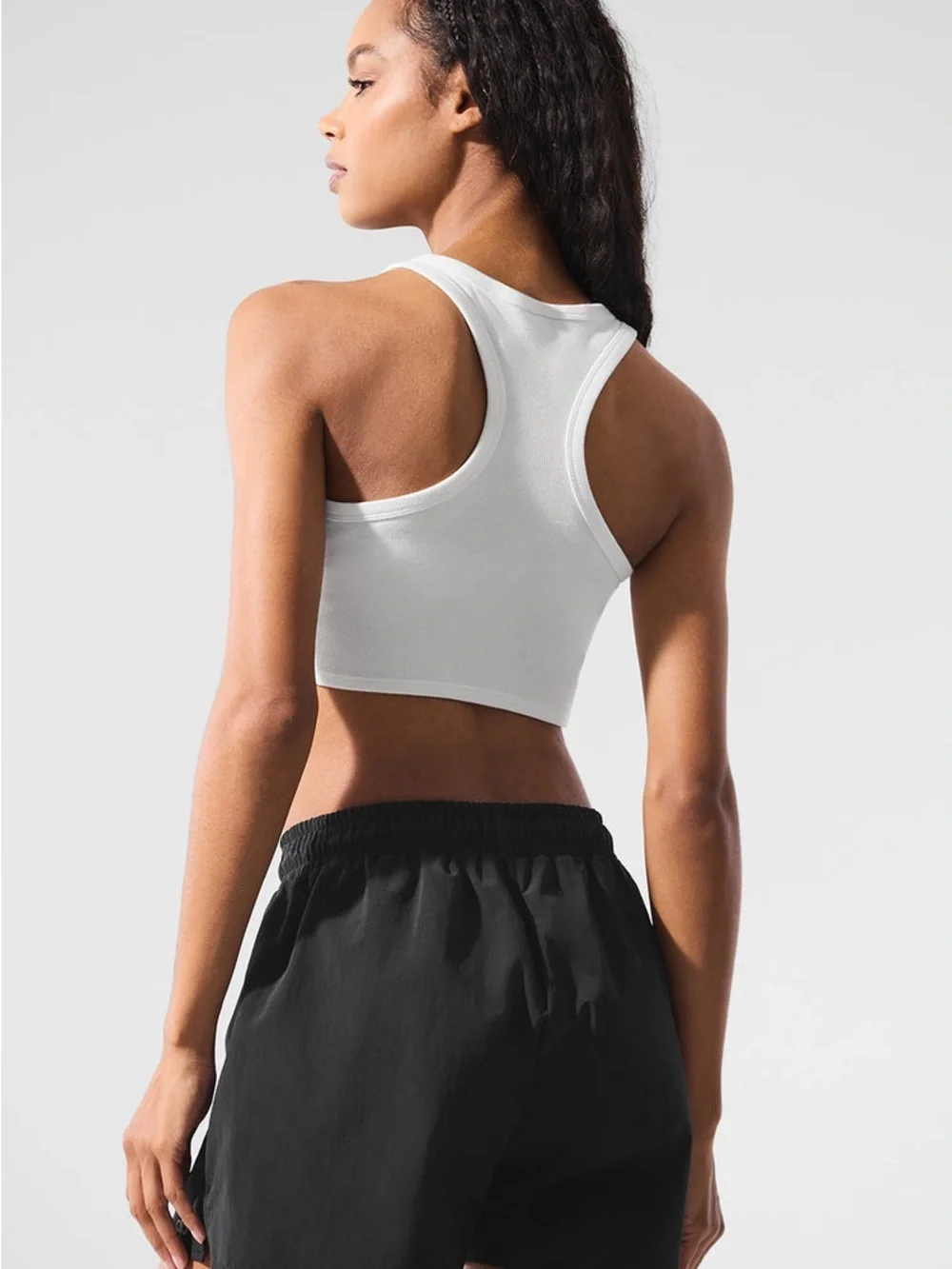 Alo Aspire Tank Top Black and White Small - Picture 2 of 8